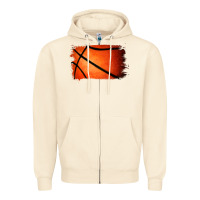 Sandshell basketball brushstroke Zipper Hoodie - Jasminsmagicworld