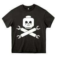 Asphalt block face pirate Heavy Core Tee - artisFamous