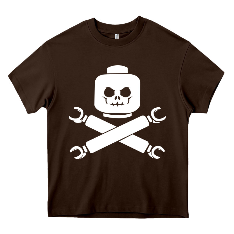 Block Face Pirate Heavy Core Tee by artisFamous | Teevron