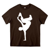 Chocolate Brown breakdancer Heavy Core Tee - artisFamous