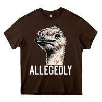 Chocolate Brown letterkenny allegedly ostrich funny Heavy Core Tee - artisFamous