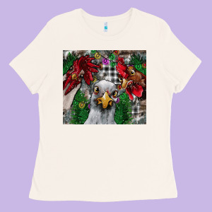 Chicken Ladies Tee Designed By Cowhidedigitalart