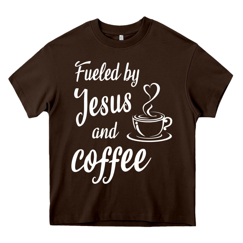 Fueled By Jesus And Coffee Heavy Core Tee by artisFamous | Teevron