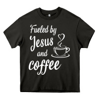 Asphalt Fueled by jesus and coffee Heavy Core Tee - artisFamous