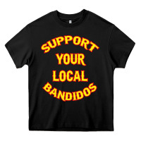 Black bandidos support your local texas Heavy Core Tee - artisFamous