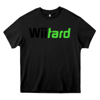 Black wii tard Heavy Core Tee - artisFamous