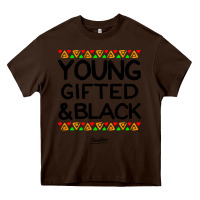 Chocolate Brown young gifted and black african american men Heavy Core Tee - artisFamous