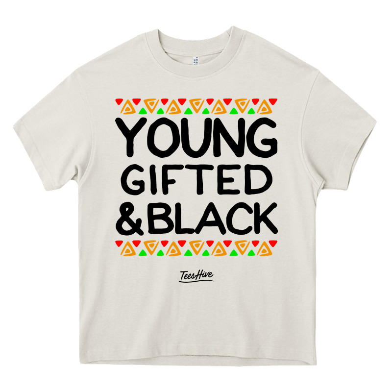 Young Gifted And Black African American Men Heavy Core Tee by artisFamous | Teevron