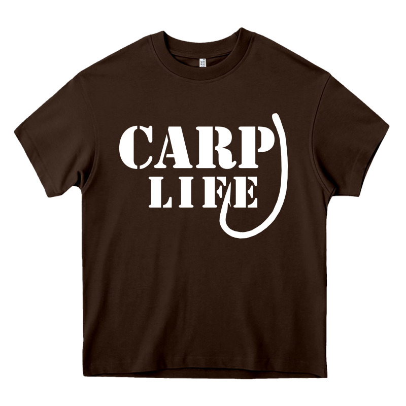 Carp Life Funny Fish Fishing Heavy Core Tee by artisFamous | Teevron