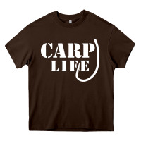 Chocolate Brown carp life funny fish fishing Heavy Core Tee - artisFamous