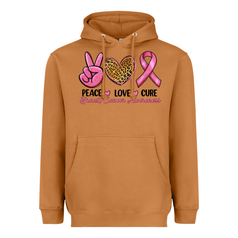 Peace Love Cure Heavyweight Hoodie by RanaPortraitStore | Teevron