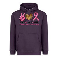 Plum peace love cure Heavyweight Hoodie - RanaPortraitStore