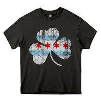 Asphalt irish chicago flag shamrock Heavy Core Tee - artisFamous