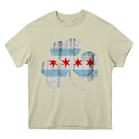 Mossy irish chicago flag shamrock Heavy Core Tee - artisFamous