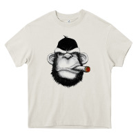Monkey Smoking Heavy Core Tee | Teevron