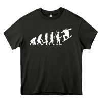 Asphalt Snowboarding Evolution | Snowboard Mountain Winter Heavy Core Tee - artisFamous
