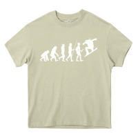 Mossy Snowboarding Evolution | Snowboard Mountain Winter Heavy Core Tee - artisFamous