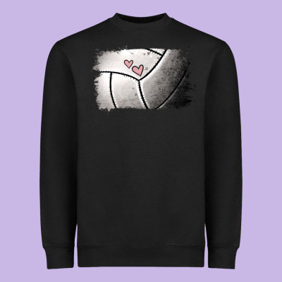 Volleyball Brushstroke Heavyweight Sweatshirt Designed By Ranaportraitstore