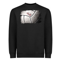 Black Volleyball Brushstroke Heavyweight Sweatshirt - RanaPortraitStore
