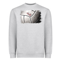 Heather Grey Volleyball Brushstroke Heavyweight Sweatshirt - RanaPortraitStore