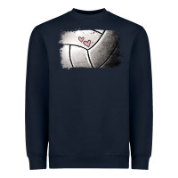 Navy Volleyball Brushstroke Heavyweight Sweatshirt - RanaPortraitStore