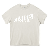 Cream Snowboarding Evolution | Snowboard Mountain Winter Heavy Core Tee - artisFamous