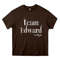 Chocolate Brown Team Edward Twilight Shirt, Twilight Saga Heavy Core Tee - artisFamous