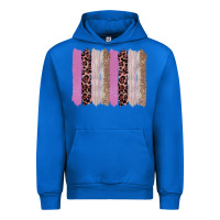 Cobalt pink glitter leopard brushstroke background Urban Hoodie - RanaPortraitStore