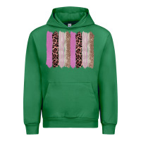 Emerald pink glitter leopard brushstroke background Urban Hoodie - RanaPortraitStore