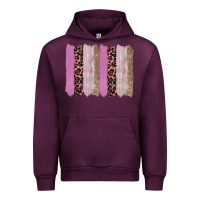 Mauve Wine pink glitter leopard brushstroke background Urban Hoodie - RanaPortraitStore