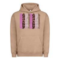 Pigment Burro pink glitter leopard brushstroke background Urban Hoodie - RanaPortraitStore