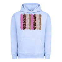 Pigment Grape Ice pink glitter leopard brushstroke background Urban Hoodie - RanaPortraitStore