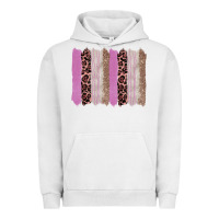 Pigment Lunar Rock pink glitter leopard brushstroke background Urban Hoodie - RanaPortraitStore
