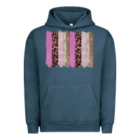Pigment Midnight Navy pink glitter leopard brushstroke background Urban Hoodie - RanaPortraitStore