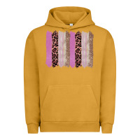 Pigment Peanut Butter pink glitter leopard brushstroke background Urban Hoodie - RanaPortraitStore