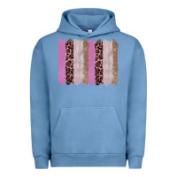 Pigment Pebble Blue pink glitter leopard brushstroke background Urban Hoodie - RanaPortraitStore