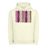 Pigment Pistachio pink glitter leopard brushstroke background Urban Hoodie - RanaPortraitStore