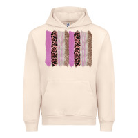 Sandshell pink glitter leopard brushstroke background Urban Hoodie - RanaPortraitStore