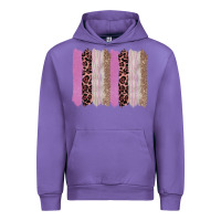Tulip pink glitter leopard brushstroke background Urban Hoodie - RanaPortraitStore