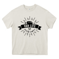 Cream camper vintage retro Heavy Core Tee - artisFamous