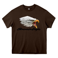 Chocolate Brown the screaming eagle Heavy Core Tee - artisFamous
