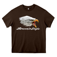 Chocolate Brown the screaming eagle Heavy Core Tee - artisFamous