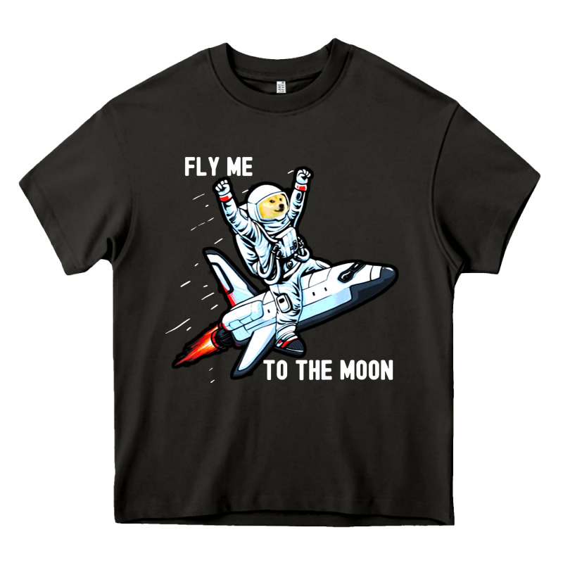 Dogecoin Hodl To The Moon Heavy Core Tee by artisFamous | Teevron