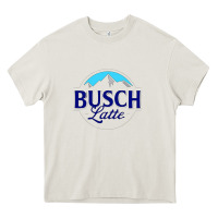 Cream Vintage Busch Light Busch Latte Heavy Core Tee - artisFamous