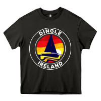 Asphalt dingle ireland vintage sailboat 70s retro sunset Heavy Core Tee - artisFamous