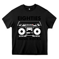 Black eighties music rocks Heavy Core Tee - artisFamous