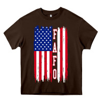 Chocolate Brown fafo f4ck around and find out Heavy Core Tee - artisFamous
