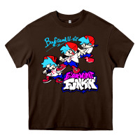 Chocolate Brown friday night funkin boyfriend Heavy Core Tee - artisFamous