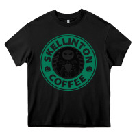 Black skeleton coffee halloween Heavy Core Tee - artisFamous