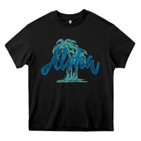 Black hawaii aloha art Heavy Core Tee - artisFamous